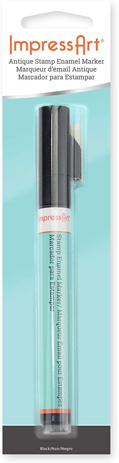 ImpressArt Black Stamp Enamel Marker for Metal Stamping