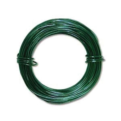 BeadSmith Kelly Green Aluminum Dead Soft Wire, 18 Gauge, 39 Feet
