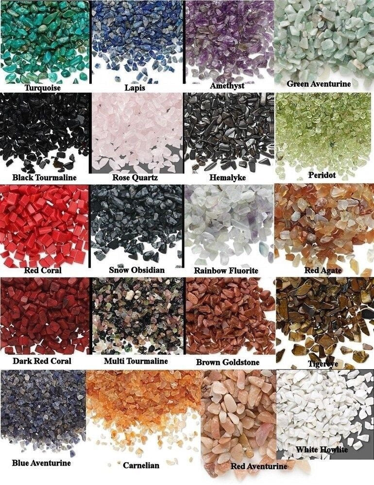 Gemstone Mini Chips Undrilled for Inlay & Embellishment - 50g
