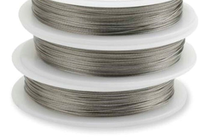Beadalon 7 Strand Bright Bead Stringing Wire 0.024" Diameter, 100 Foot Spool