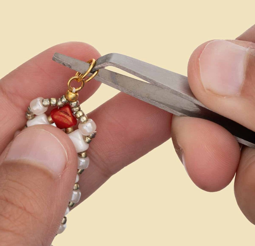 Multi Tweezers with Split Ring & Jump Ring Opener 1 Pair