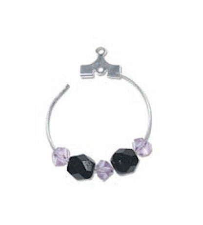 BeadSmith Silver Plated Brass 40mm Round Beading Earring Hoops 20 Gauge