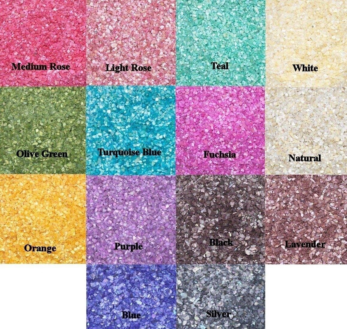 Mother of Pearl Mini Flakes, Undrilled Inlay Embellishments