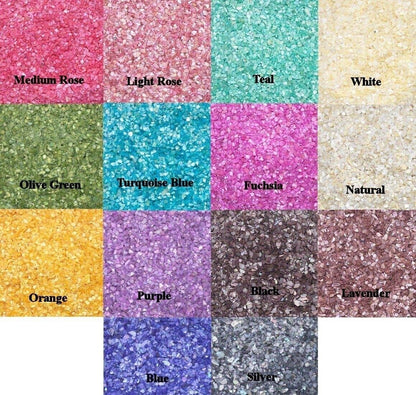 Mother of Pearl Mini Flakes, Undrilled Inlay Embellishments