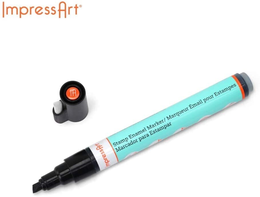 ImpressArt Black Stamp Enamel Marker for Metal Stamping