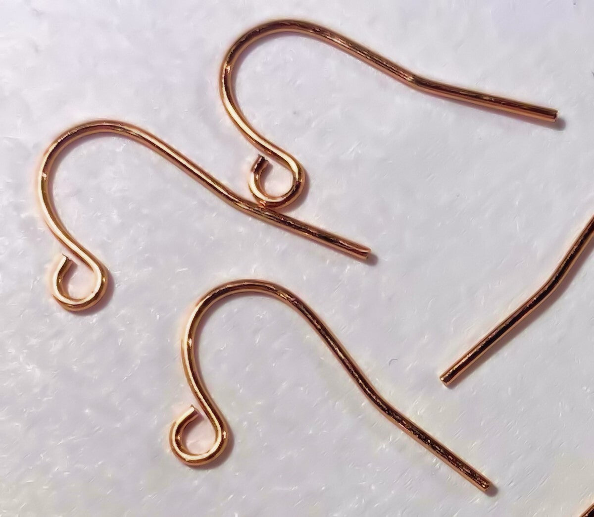 Copper Plated Brass 11x21mm Fishhook Ear Wires with Open Loop