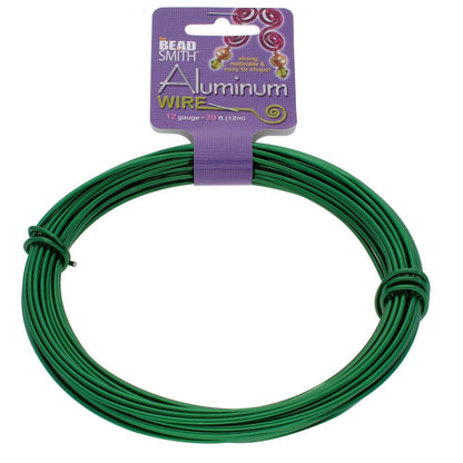 BeadSmith Anodized Aluminum Wire 12 Gauge - 39 Feet