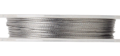 TigerTail Clear Beading Wire 0.015" 7-Strand Stainless Steel 30-Foot Spool