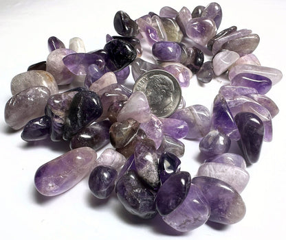 BeadSmith Amethyst Hawaiian Chip Beads Extra-Large to Large Top Drilled 1 Strand