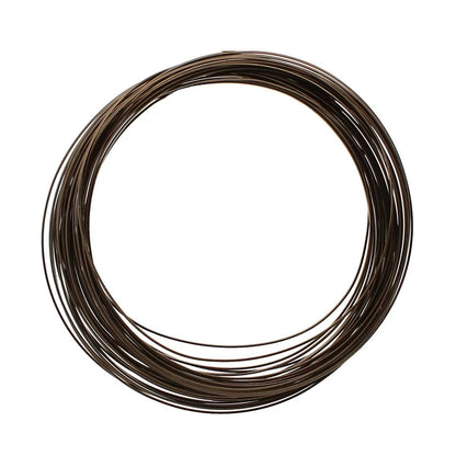 Non-Tarnish Vintage Bronze Copper Half Round Wire, 18 Gauge (1.02mm), 7 Yards