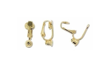 Earring Post to Clip-On Converters, Gold or Silver Plated