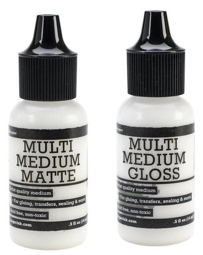Ranger Multi Medium Artist Gel 0.5 oz, Gloss or Matte