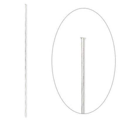 Stick Pins with Clutches, 6 Inch, 18 Gauge, Silver Plated or Gold Brass