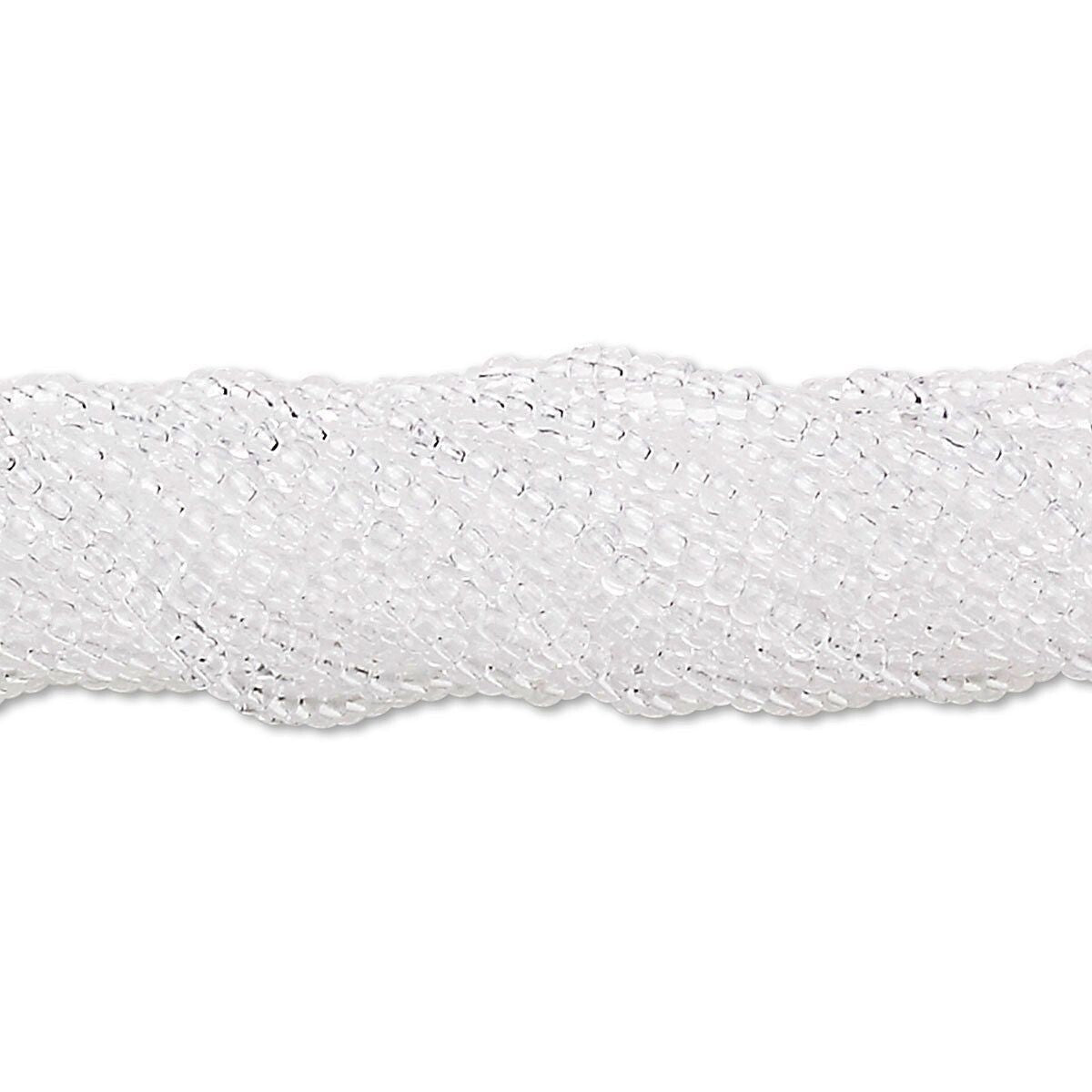 Preciosa Czech Glass #11 Rocaille Seed Beads Transparent Clear 50g (approx. 6,500 pc)
