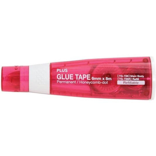 Plus Corporation Guardstamp ID-Plus Glue Tape Roller Applicator or Refill, 6mm Wide