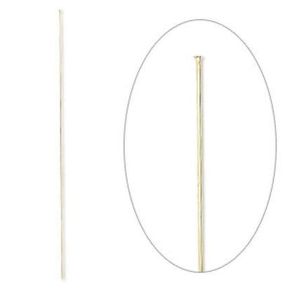 Brass Stick Pins with Clutches 8 inch, 18 Gauge