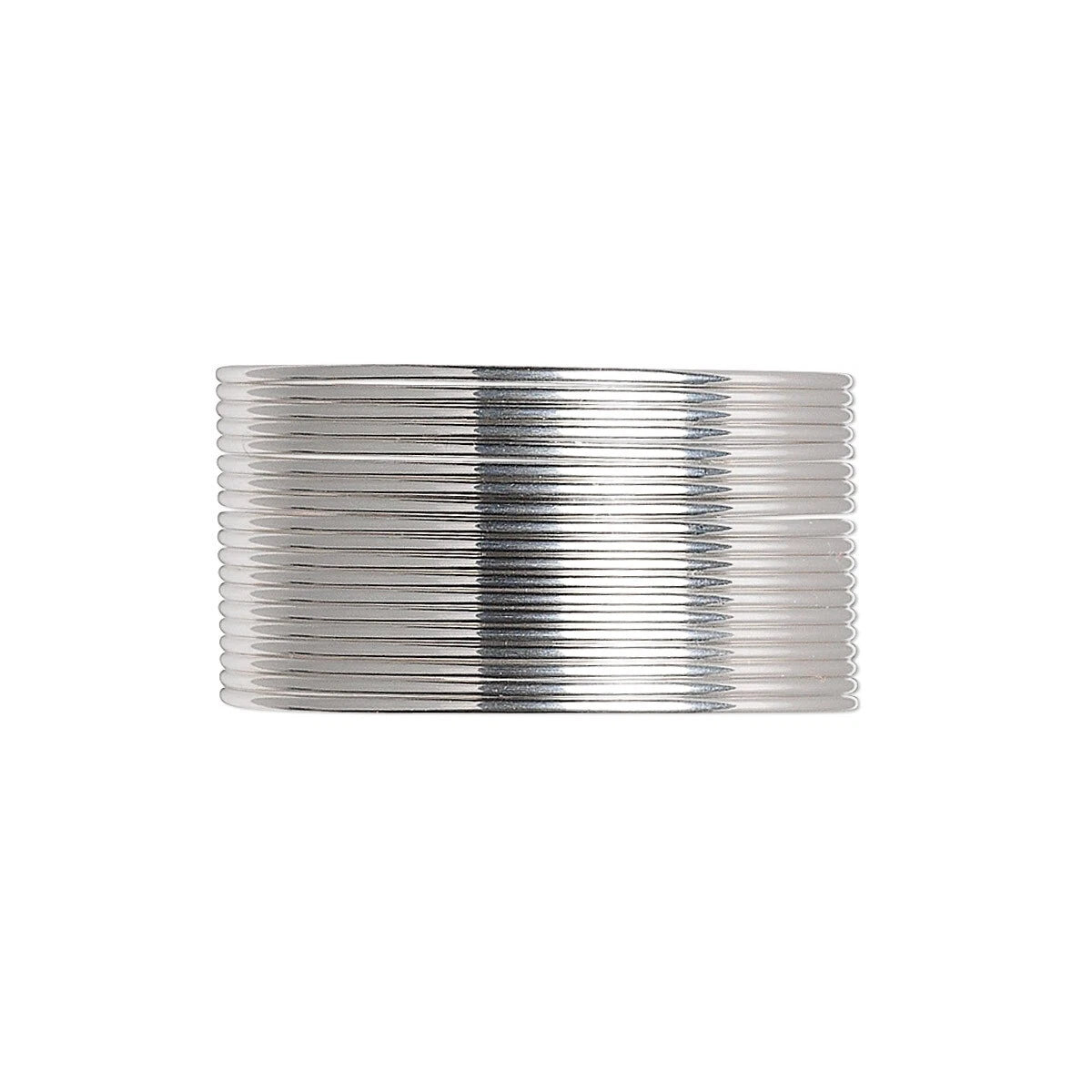 Sterling Silver Half Round Wire, 21 Gauge (0.72mm), Dead Soft, 5 Feet