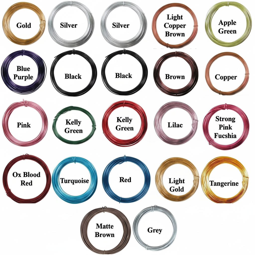BeadSmith Anodized Aluminum Wire 12 Gauge - 39 Feet