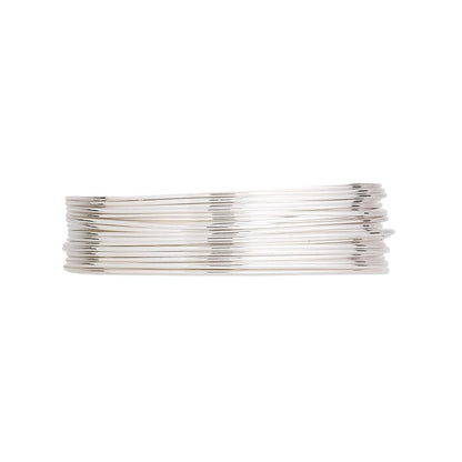 Argentium Sterling Silver Round Wire, 24 Gauge, Dead Soft, 25 Feet
