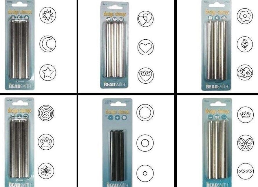 BeadSmith Steel Stamp Punch Set, 3 pcs, Choose Design