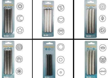 BeadSmith Steel Stamp Punch Set, 3 pcs, Choose Design