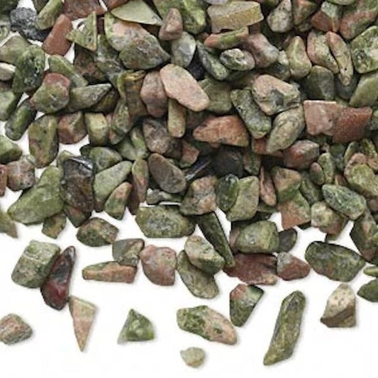 Unakite Natural Mini Undrilled Chips Embellishment, 50g