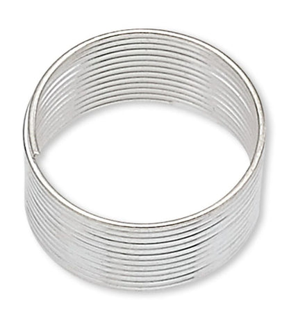 Silver Carbon Steel Toe Ring Memory Wire, 1/2 inch, 1 oz (approx. 250 Loops)