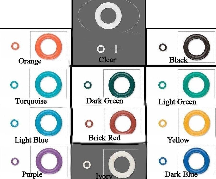 Oh! Rings 5mm Round Rubber Bead Huggers and Spacers