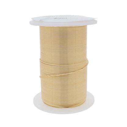 Beadsmith Tarnish Resistant Gold Round Wire, 24 Gauge, 30 Yards