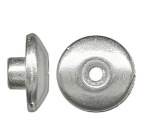 Bead Aligner, 10 Rhodium Plated Pewter 7x4mm Smooth Hole Adapters To Stop Wobble