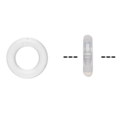 Clear Silicone OH Ring Spacers 4.8–5mm 2mm Hole Hypoallergenic (500 pc)