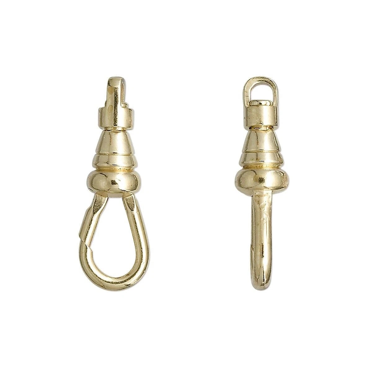 Platinum Gold Plated Swivel Clip Clasps, 22x8mm, 10 pcs or 50 pcs