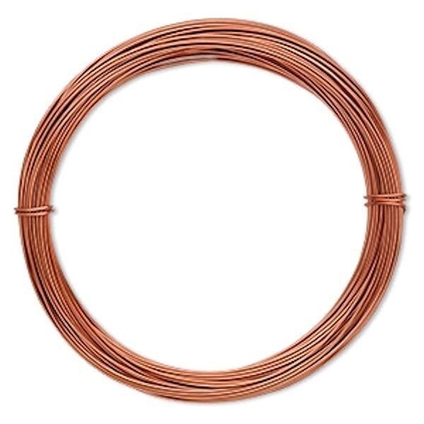 Anodized Aluminum Round Wrapping Wire, 20 Gauge, 45 Feet