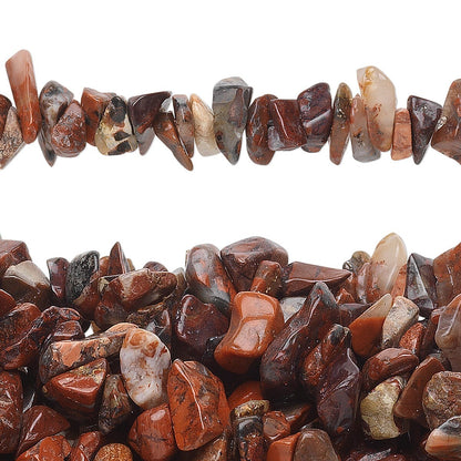Beads, Brecciated Jasper (Natural) B/C Grade 2-11mm Medium Chip, 1 Strand (34 inch)