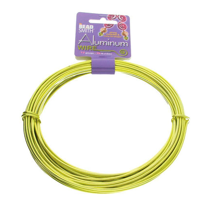 BeadSmith Anodized Aluminum Wire 12 Gauge - 39 Feet