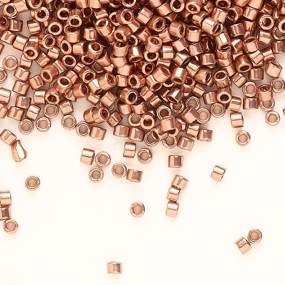 Miyuki Delica Brite Copper Plated Seed Beads DB0040, 11/0, 7.5 Grams (approx. 1500)