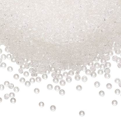 Preciosa Czech Glass #11 Rocaille Seed Beads Transparent Clear 50g (approx. 6,500 pc)