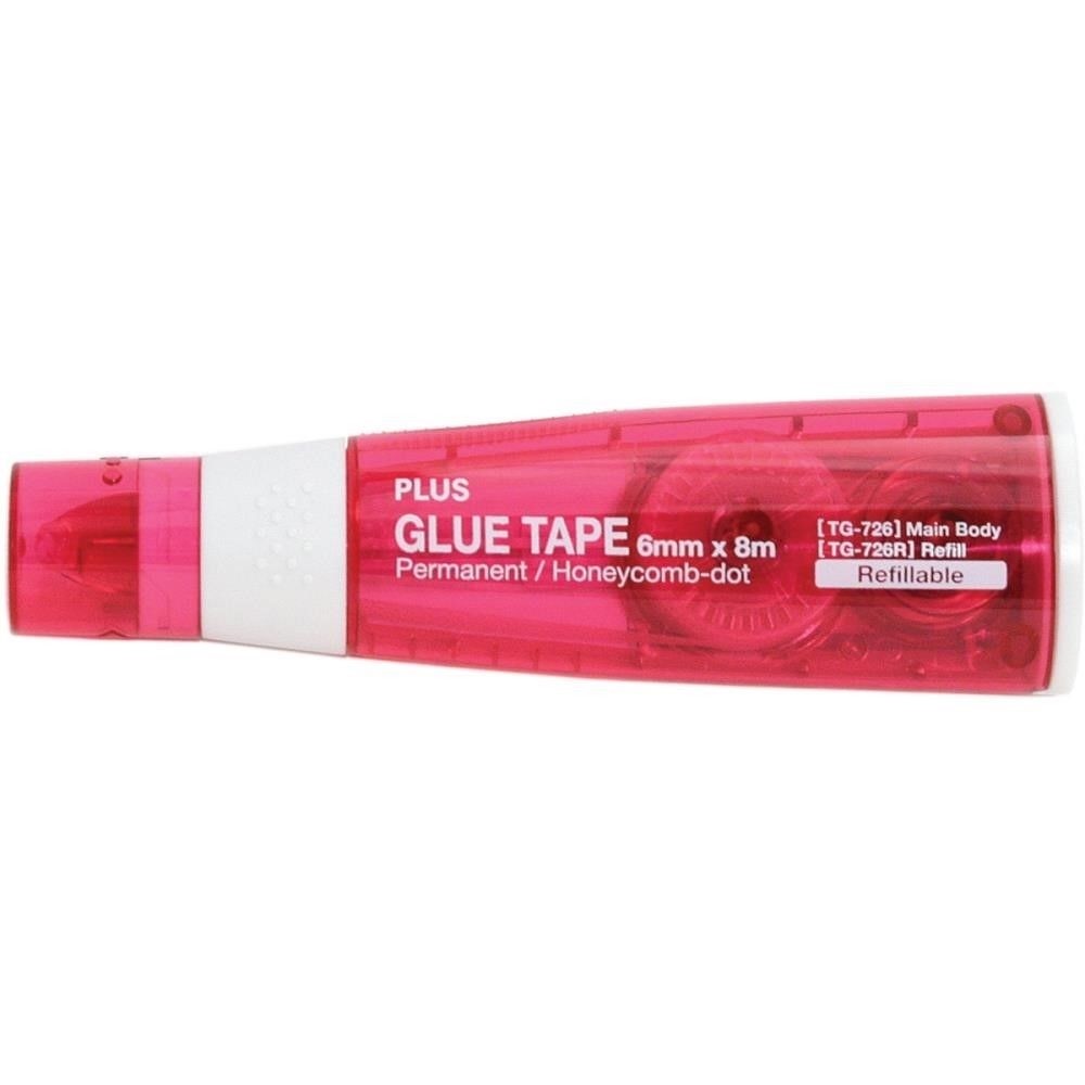 Plus Corporation Guardstamp ID-Plus Glue Tape Roller Applicator or Refill, 6mm Wide