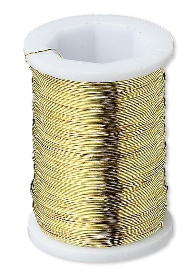 31 Gauge Plated Bead Wrapping Wire 48 yards, 2 Spools