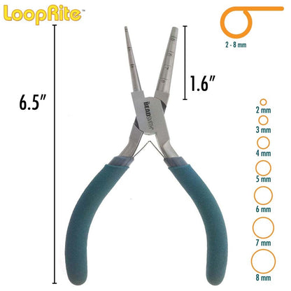 BeadSmith LoopRite Wire Looping Pliers 2mm-8mm