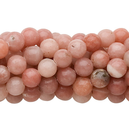 Natural Pink Lepidolite 4mm Round Beads, 1 Strand (approx. 100)