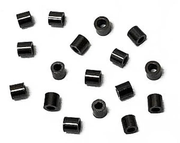 Beadsmith Black Oxide Crimp Tubes, 2x2mm, 100 pcs