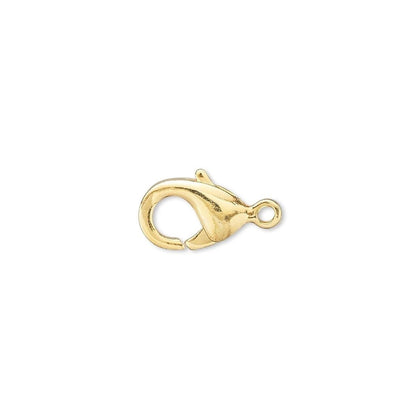 Gold clasp on a white background