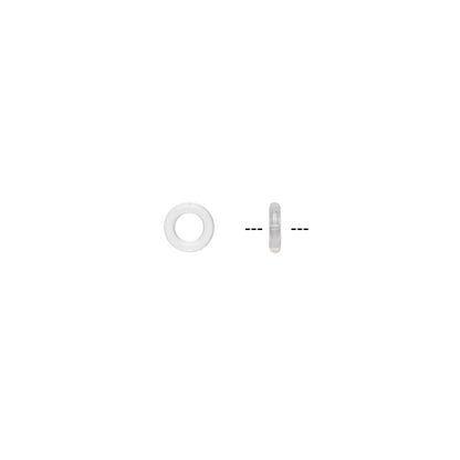 Clear Silicone OH Ring Spacers 4.8–5mm 2mm Hole Hypoallergenic (500 pc)