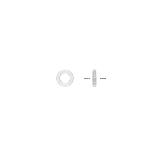 Clear Silicone OH Ring Spacers 4.8–5mm 2mm Hole Hypoallergenic (500 pc)