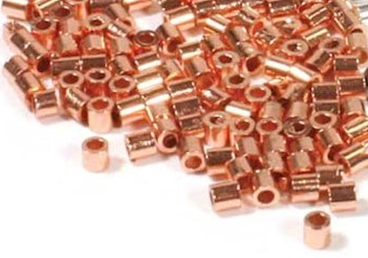 Beadsmith Copper Plated Crimp Tubes, 1.5x1.5mm, 100 pcs