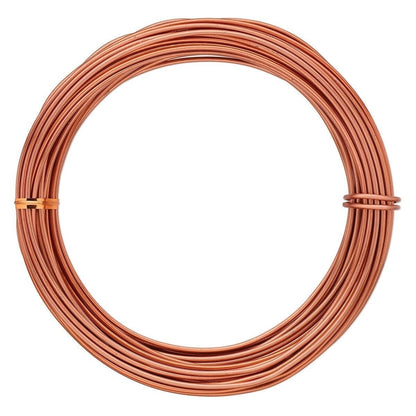 Anodized Aluminum Round Wrapping Wire, 12 Gauge, 45 Feet