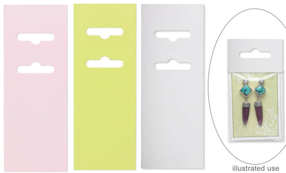 Earring Display Cards with Fold-Over Hang Tab 3.5x2 inch, 50 pcs