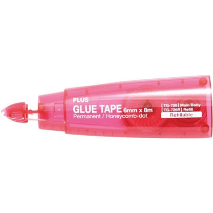 Plus Corporation Guardstamp ID-Plus Glue Tape Roller Applicator or Refill, 6mm Wide