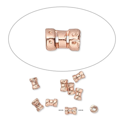 JBB Copper Plated Brass Crimp Tubes, 4x2.5mm, 10 pcs